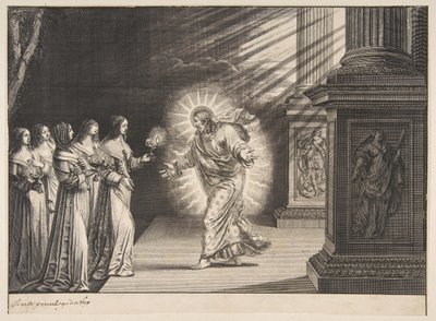 Viisaat neitsyet ennen Kristusta, n. 1635. tekijältä Abraham Bosse