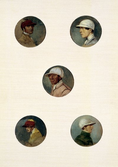 Jockeys-tutkimukset (öljy kankaalle) tekijältä Abraham Cooper