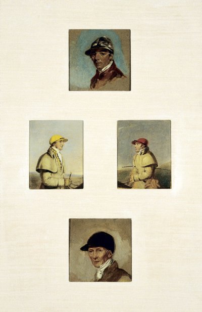 Jockeys-tutkimukset (öljy kankaalle) tekijältä Abraham Cooper