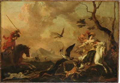 Haukkakilpailu tekijältä Abraham Danielsz. Hondius