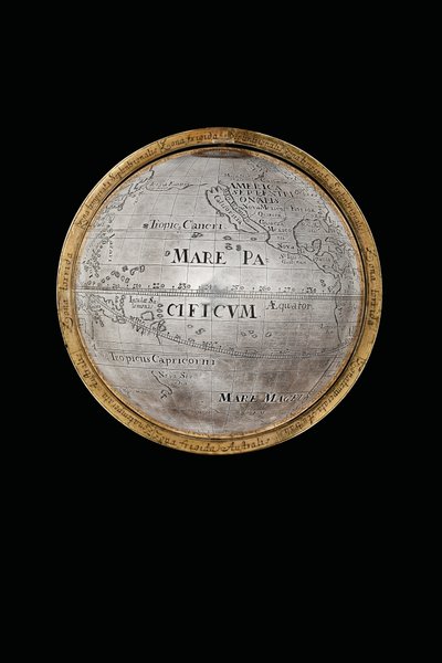 Kaksi poikkeuksellista maapalloa ja taivaallista maapalloa, joita tukevat Hercules ja Atlas, Augsburg, 1697-1699 tekijältä Abraham Drentwett