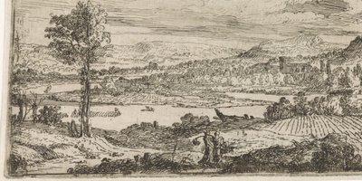Maisema joen kanssa tekijältä Abraham Genoels