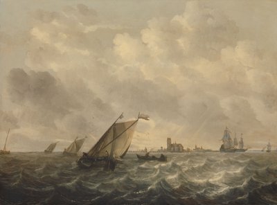 Näkymä joelle, n.1643-1650 (öljy paneelille) tekijältä Abraham Hendricksz van Beyeren