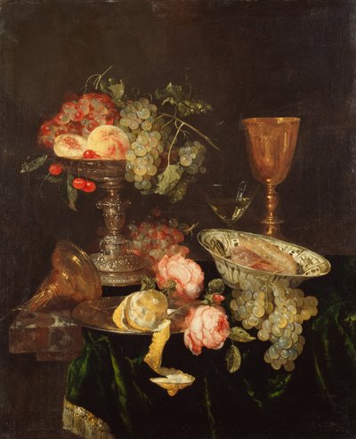 Still Life (öljy kankaalle) tekijältä Abraham Hendricksz van Beyeren