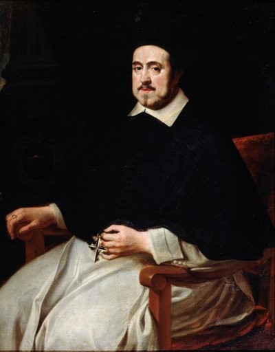 "Antwerpenin piispan Ambrosius Cappeluksen muotokuva", 1600-luku. tekijältä Abraham Jansz van Diepenbeeck