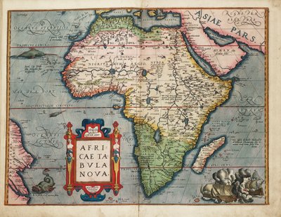 Uusi Afrikan kartta tekijältä Abraham Ortelius