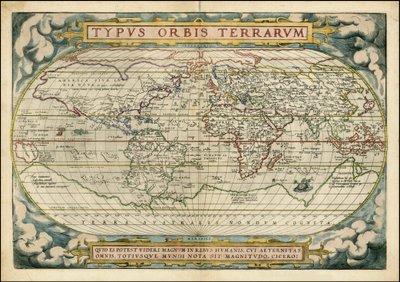 Abraham Ortelius Orbis Terrarum PublicationAntwerpen 1572 tekijältä Abraham Ortelius