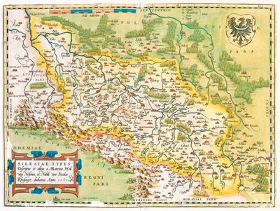 Saksa (osavaltiot: Brandenburg, Saksin osavaltio), Puola (voivodikunnat: Lubusz, Suur-Puola, Ala-Sleesi, ód, Opolskie, Sleesi, Pieni-Puola), Tšekki (alueet: Määri-Sleesi, Olomouc, Pardubice, Hradec Králové, Liberec, Keski-Böömi, Ústí nad Lab, Pardubice), T tekijältä Abraham Ortelius