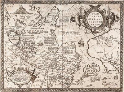 Venäjän kartta Lähde: Maailmankartta tekijältä Abraham Ortelius
