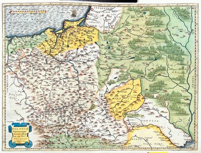 Puola, Liettua (maakunnat: Klaipèda, Tauragè, Kaunas, Vilna, Utena, Marijampolè, Alytus), Valko-Venäjä (suuri osa, lukuun ottamatta Vitebskin alueen pohjoisosaa), Lounais-Venäjä, Länsi-Ukraina, Pohjois-Moldova, Slovakia (alue: Ilina, Preov). tekijältä Abraham Ortelius