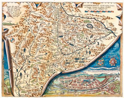 Salzburg, Itävalta tekijältä Abraham Ortelius
