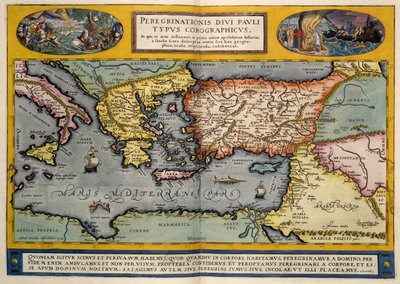 Välimeren alue tekijältä Abraham Ortelius