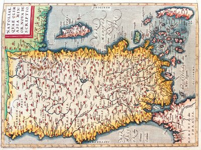 Turkki, Kypros tekijältä Abraham Ortelius