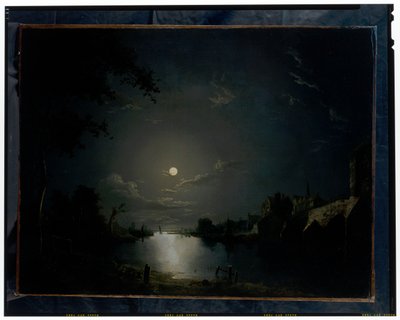Jokimaisema kuunvalossa tekijältä Abraham Pether