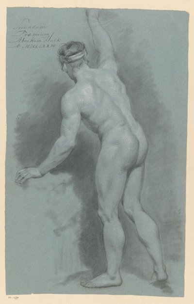 Seisova miesalasti, takaa katsottuna (2. palkinto 1774) tekijältä Abraham Pietersz. Hulk