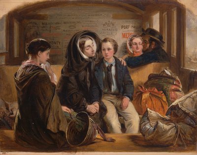 Toinen luokka - ero. Näin eroamme surusta rikkaita, eroamme köyhinä., 1855. tekijältä Abraham Solomon