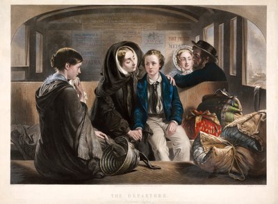 The Departure Second Class, pub. 1857. tekijältä Abraham Solomon
