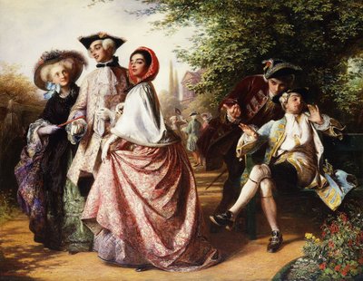 Kettu ja viinirypäleet, 1858 tekijältä Abraham Solomon