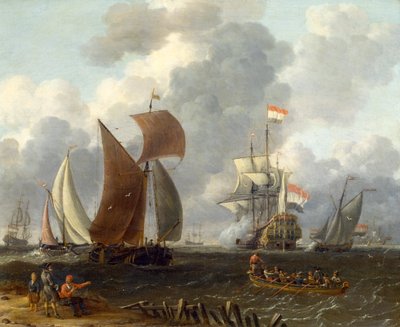 Offshore-taistelu, 1600-luku tekijältä Abraham Storck