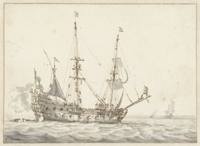 hollantilainen sotalaiva tekijältä Abraham Storck