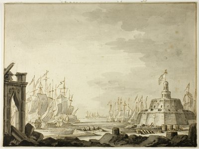 Malta, Vallettan satama tekijältä Abraham Storck
