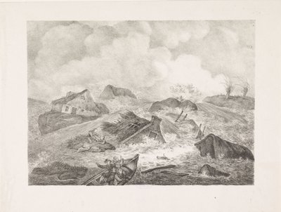 Kamperdijkin läpimurto, 1825 tekijältä Abraham Vinkeles