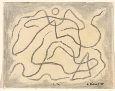 Rytmiset linjat (abstraktio) tekijältä Abraham Walkowitz