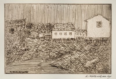Katukuvaus, rakennus tai muotokuva, 1902-1905. tekijältä Abraham Walkowitz
