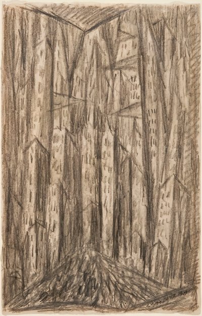 Kaupunki, 1909. tekijältä Abraham Walkowitz