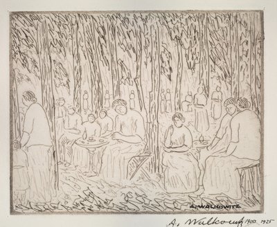 Kahden puun alla, 1900-1925. tekijältä Abraham Walkowitz