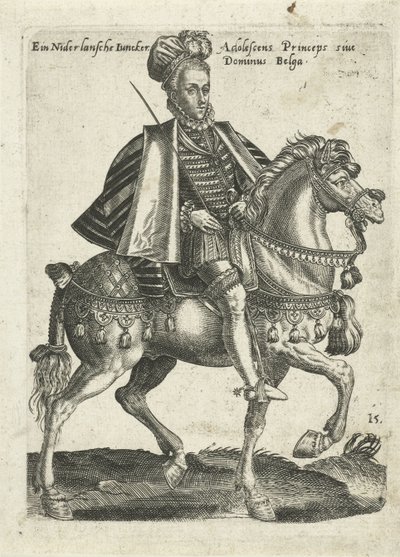 Escuder holandès a cavall tekijältä Abraham de Bruyn (attributed to)