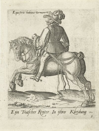 saksalainen ratsastaja tekijältä Abraham de Bruyn