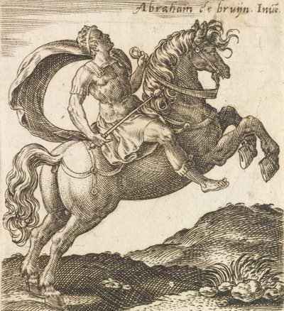 Titus Vespasianus elokuvasta Kaksitoista keisaria hevosen selässä, n. 1565-1587, n. 1565-1587. tekijältä Abraham de Bruyn