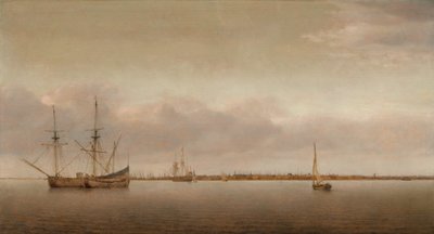 Näkymä Hoornista, c. 1650. tekijältä Abraham de Verwer