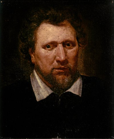 Benjamin JONSON, Muotokuva n.1617 (öljy kankaalle) tekijältä Abraham van Blyenberch