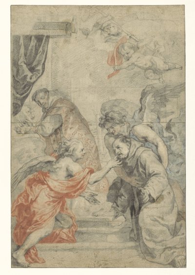 Pyhän Bonaventuran ehtoollinen tekijältä Abraham van Diepenbeeck