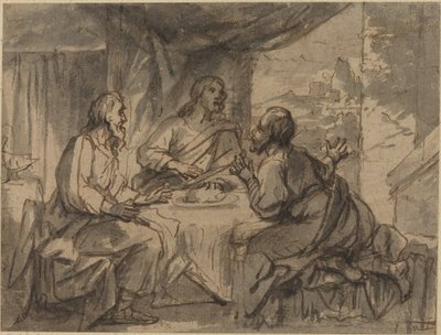 Illallinen Emmauksessa tekijältä Abraham van Diepenbeeck