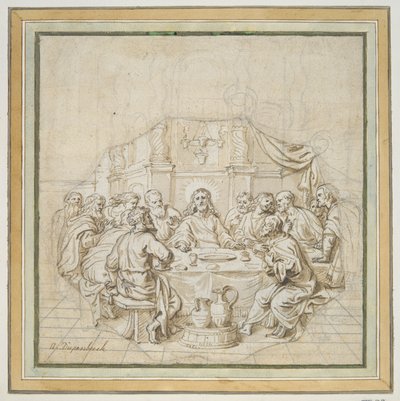 Viimeinen ehtoollinen tekijältä Abraham van Diepenbeeck