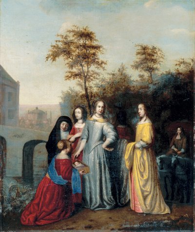 Mooseksen löytö (öljy kankaalle) tekijältä Abraham van Dyck