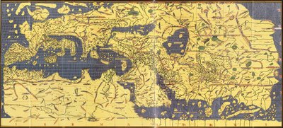 Kopio "Kitab Rudjdjar" tai "Tabula Rogeriana" vuodelta 1154. tekijältä Abu Muhammad (after) Al Idrisi or Edrisi