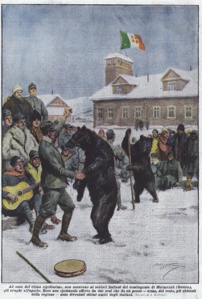 Huolimatta äärimmäisen jäykästä ilmastosta, eikö Murmanskin joukosta ole pulaa italialaisista sotilaista? tekijältä Achille Beltrame