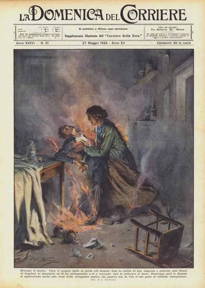 Äidin sankarillisuus tekijältä Achille Beltrame