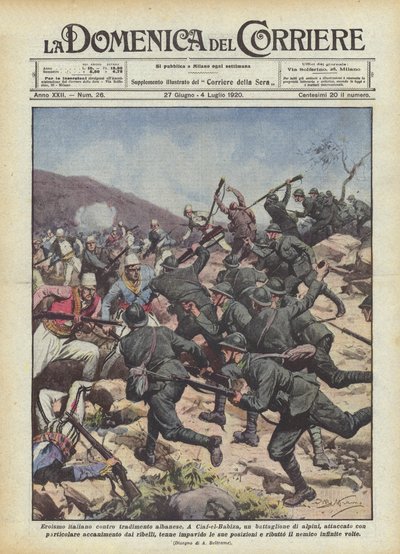 Italialainen sankaruus Albanian maanpetoksesta tekijältä Achille Beltrame