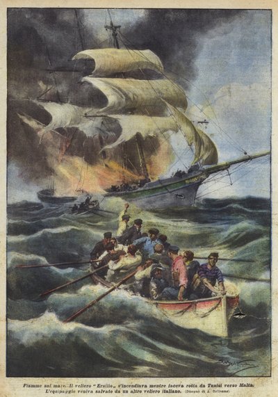 Liekit merellä tekijältä Achille Beltrame