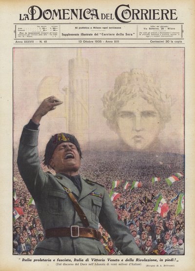 Proletaarinen ja fasistinen Italia, Vittorio Veneton ja vallankumouksen Italia, seisokaa! tekijältä Achille Beltrame