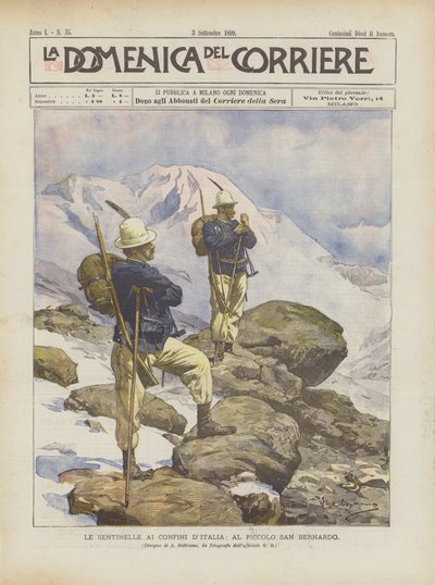 Le Sentinelle Ai Confini DItalia, Al Piccolo San Bernardo tekijältä Achille Beltrame