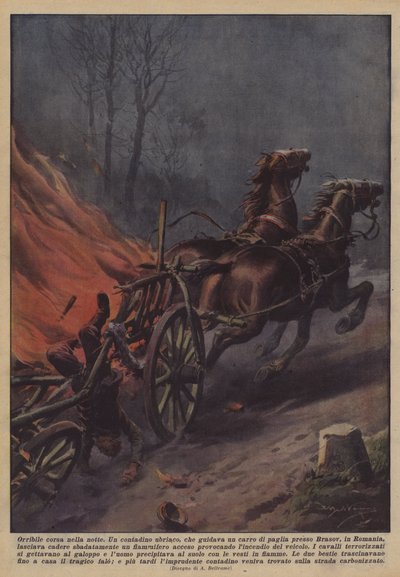 Kauhea kiire yöllä tekijältä Achille Beltrame