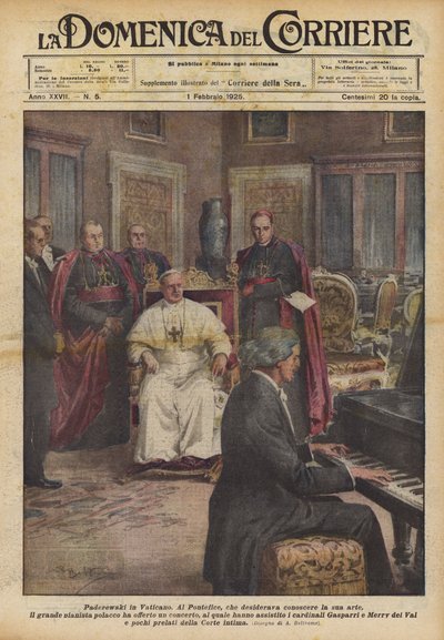 Paderewski Vatikaanissa tekijältä Achille Beltrame
