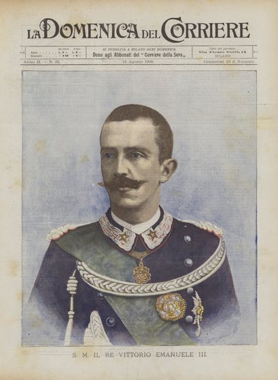 S M Kuningas Vittorio Emanuele III tekijältä Achille Beltrame
