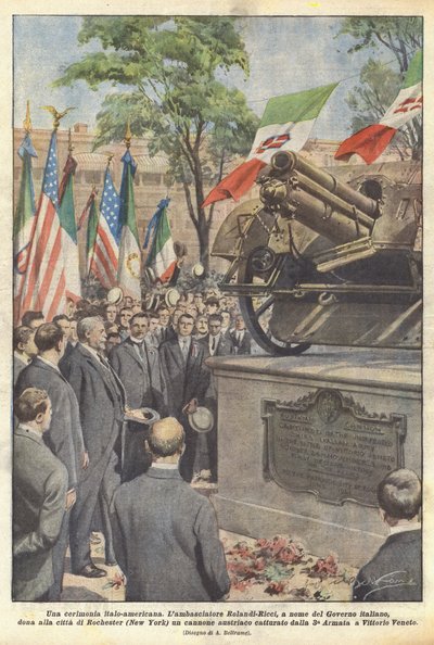 Italialais-amerikkalainen seremonia tekijältä Achille Beltrame